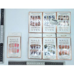 W – 179 uñas natural NAILS multicolor C/12 XL19-40