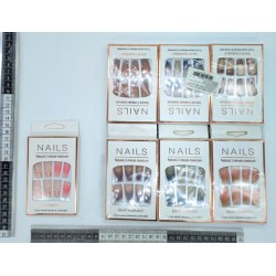 W – 179 uñas natural NAILS multicolor C/12 XL19-40