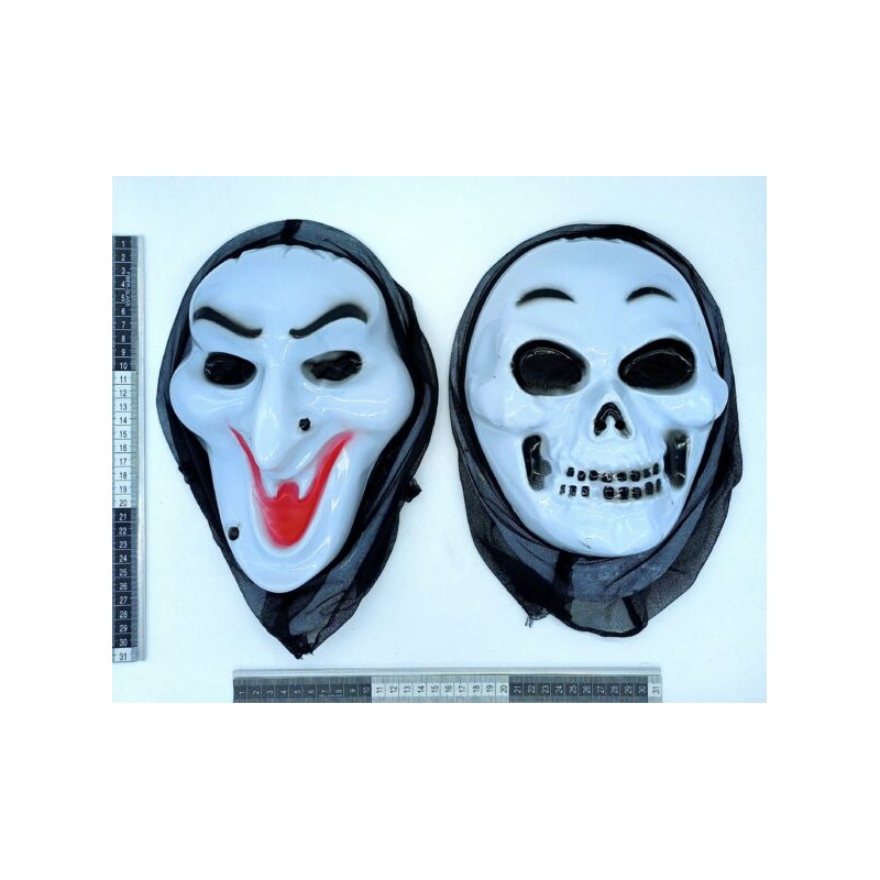 Y – 083 mascara scream calavera blanca C/12 R246O-12