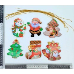 N – 149 figuras adorno navidad vitrocel C/12 WD-1040A-1