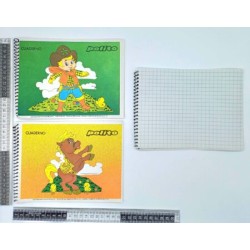 P – 372 cuaderno forma italiana 20 hojas con espiral polito variedad de diseños C/250 GARDI