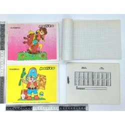 P – 374 cuaderno forma italiana 80 hojas con grapas polito variedad de diseños C/100 GARDI