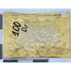 H – 035 mantel rectangular color dorado C/12 24F123 o 4A201