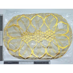 H – 016 mantel oval color dorado C/12 24F123 o 4A201