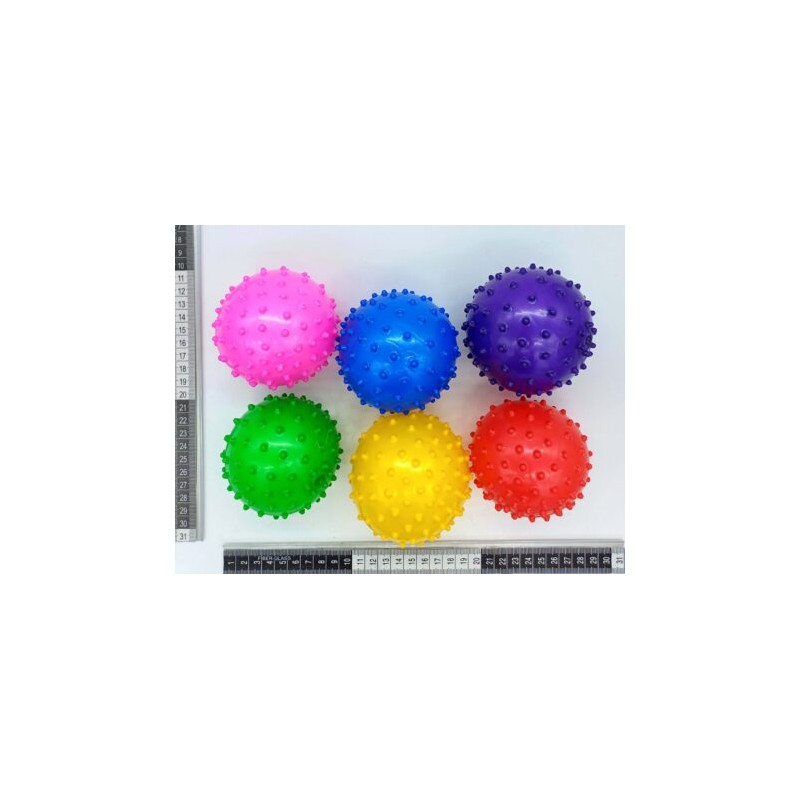 T – 037 pelota pico antiestrés 8 CM variedad de colores C/10 C3516