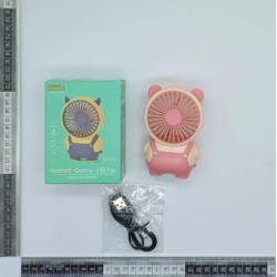 O – 105 mini ventilador portable figura oso carga USB variedad de colores 1 pieza DG24-33