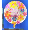 G – 822 globo feliz dia blanco flores #22 C/50 241R-30