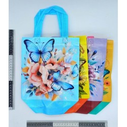 B – 286 bolsa plastificada mariposa surtida multicolor C/12 XH5710